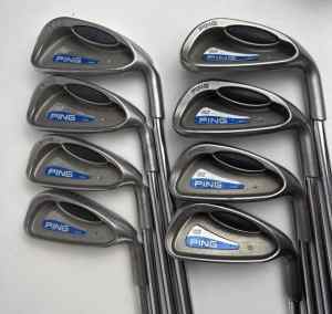 Ping G2 Green Dot Iron Set 3-PW RH Steel Shafts 3 4 5 6 7 8 9 PW with