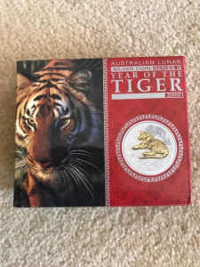 1oz Australian Year Of The Tiger 2010 silver coin