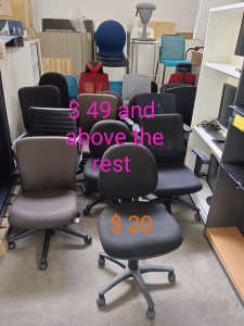 Office chairs from $ 20 upwards ergonomic work business student furnit