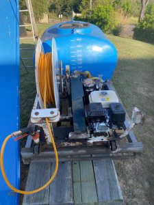 Quick Spray Unit Elect Start and Electric Hose Reel