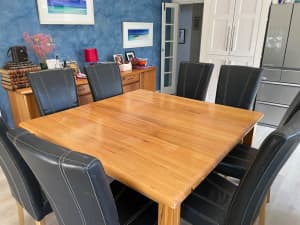 dining room table - square - chestnut