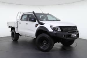 2012 Ford Ranger PX XL White 6 Speed Sports Automatic Cab Chassis