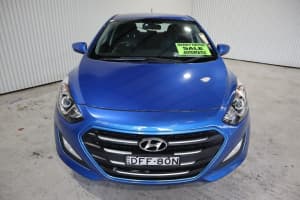 2015 Hyundai i30 GD4 Series II MY16 Active Blue 6 Speed Sports Automatic Hatchback