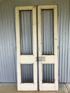 Timber doors x 2