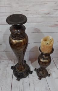 2 Chic Candle Holders Home Decor Classic