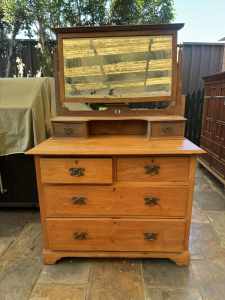 Wooden vanity cabinet