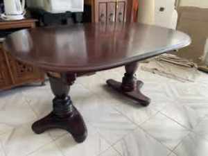 1 Solid Dark Wood Dining Table