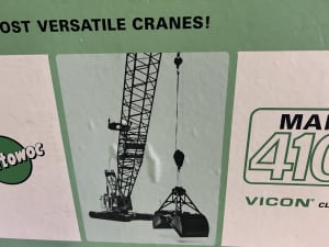 1/50 Manitowoc vicon clam drag magnet same crane