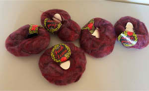 Knitting Yarns Cleckheaton IRISH DOWN Ireland Magenta New Wool Blend