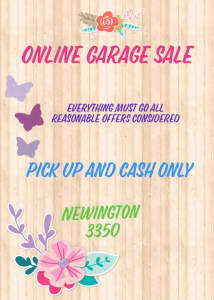 Online garagesale until all is sold