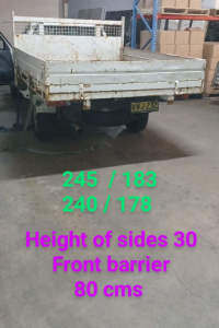 Steel ute tray toyota hilux truck cargo metal industrial 