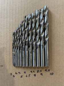 Metric drill bits - mostly unused