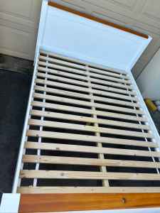 *Delivery available* Double size wooden bed frame