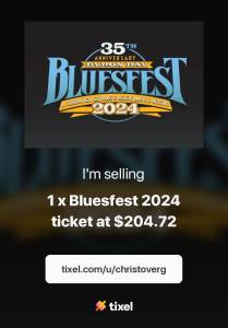 35th Anniversary Bluesfest 2024 Tickets