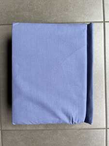 Queen Flat Sheet Only-Blue Colour