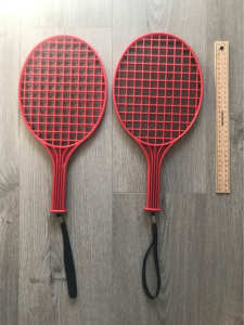 Kids plastic badminton racquet / tennis racket x 2