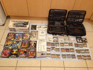 Atari Lynx 3 Consoles 63 Games Boxes Bags Many Extras