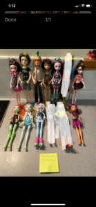 Monster High Dolls -$20 each for sale