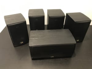 PSB Alpha Surround Sound Speakers Huge Bundle (cabling & mounts)