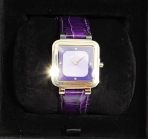 Pandora Purple Grand Cushion Watch RRP$520!! BN Authentic