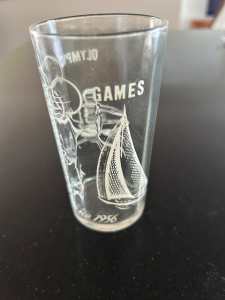 1956 Melbourne Olympic Games honey glass, Rowing/Sailing