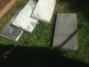 9 x Large Grey Pavers (Clean) Used