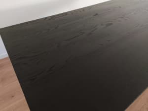 Black Oak Dining Table (6 seater) 1.8m