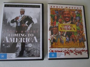 Eddie Murphy Coming to America 1 and 2 DVDs Region 4