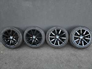 17inch Genuine BMW Alloy Wheels & 225/45/17 Tyres