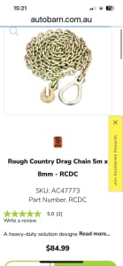 Recovery chain rough country 4WD