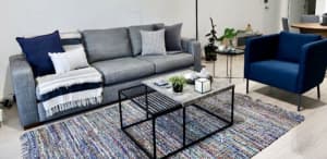 URGENT SALE! modern fabric 3S sofa LARGE