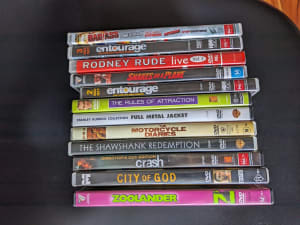 Assorted DVDs, movies