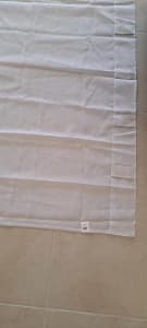 6 Filigree hidden tab sheer curtains (140mm x 225mm)