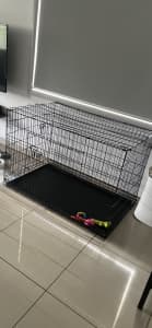 48 XXL Double X-Large Pet Dog Crate Metal Folding Cage Portable