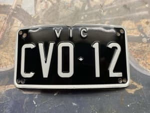 Custom Victorian Motorcycle plate