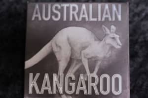 2016 Australian Kangaroo $2 High Relief Antiqued Silver 2oz Coin 