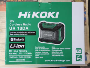 HiKOKI 18V Li-Ion Cordless Digital Radio with Bluetooth -Skin Only