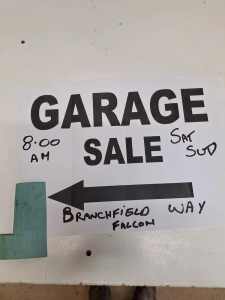 Garage Sale Branchfield Way,Falcon