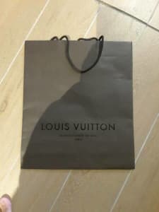 Louis Vuitton shopping gift Bag medium 37h x 32w x 8d emboss