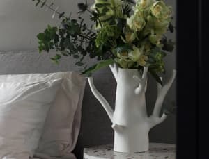 SALE - Brand New HAOSHI White Ceramics Tree Vase Flower Pot