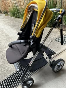 GOOD CONDITIONS! Silver cross baby pram 2 in 1 in Bring yellow 