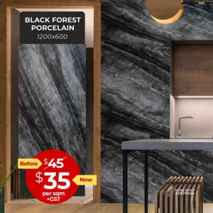 BLACK FOREST PORCELAIN TILE 1200x600