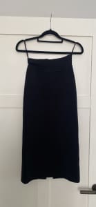 Black crepe knit Scanlan Theodore skirt