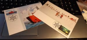 STAMPS - MAXIMUM CARDS - AAT - 30th Anniversary of Antarctic Treaty