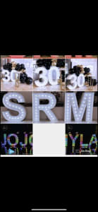 Business for sale ( Light up Letters and Numbers hire )