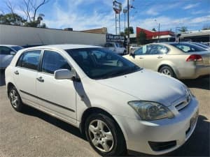 2006 Toyota Corolla ZZE122R Ascent Seca White 4 Speed Automatic Hatchback