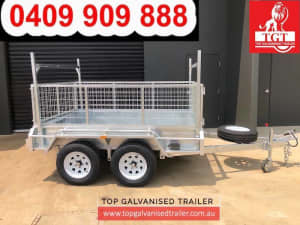 8x5 Tandem trailer electric brakes heavy-duty 600mm cage ATM 2800kg