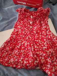 Size 00 Red Floral Dress