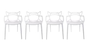 Sale 4 x Brand New Phillipe Starck Style White Masters Chair x 4