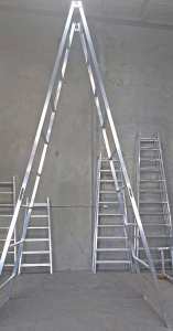 4.8 to 5.06m new trestle ladder Australian aluminium scaffold Tasmania